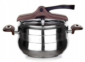 SZYBKOWAR garnek parowy 5 L BROWN BANQUET indukcja