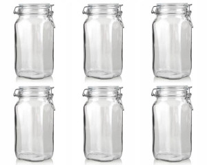 SŁOIK POJEMNIK hermetyczny 6 x 1,5 L na żywność