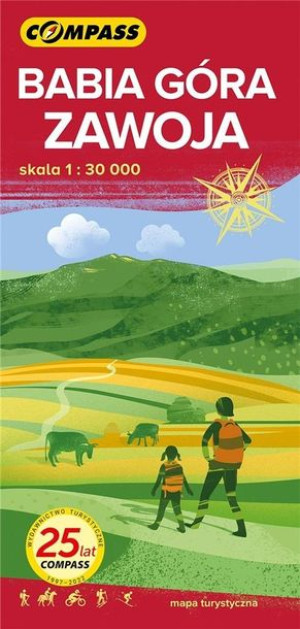Mapa tur. - Babia Góra, Zawoja 1:30 000 w.2022 praca zbiorowa