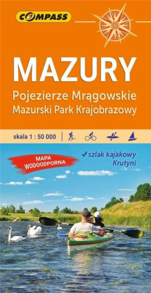 Mapa tur.-Mazury Pojez. Mrągowskie lam.. 1:50 000 praca zbiorowa