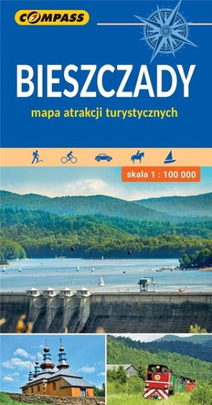 Mapa atrakcji tur. - Bieszczady 1:100 000 w.2022 praca zbiorowa