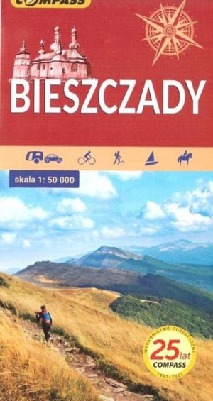 Mapa turystyczna- Bieszczady 1:50 000 w.2022 praca zbiorowa