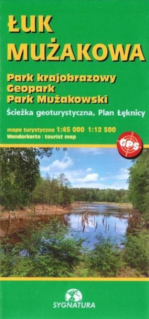 Mapa tur. - Łuk Mużakowa 1:45 000 i 1:12 500 praca zbiorowa