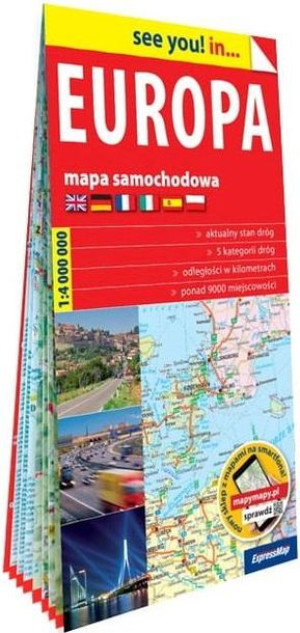 See you! in... Europa 1:4 000 000 mapa samochodowa praca zbiorowa