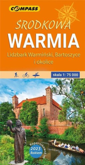 Mapa turystyczna - Środkowa Warmia lam. 1:75 000 praca zbiorowa