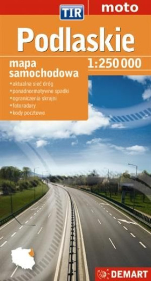 Podlaskie dla zawodowców TIR. Mapa samochodowa