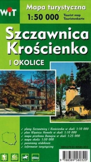 Mapa tur. - Szczawnica, Krościenko... 1:50 000 praca zbiorowa
