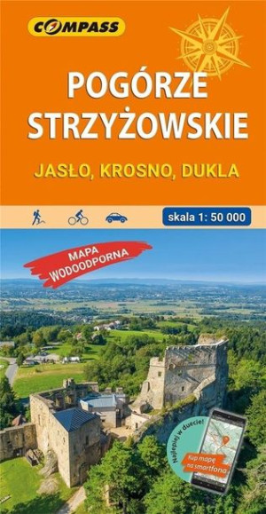 Mapa - Pogórze Strzyżowskie. Jasło, Krosno, Dukla praca zbiorowa