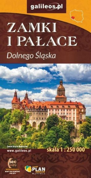Mapa - Zamki i pałace Dolnego Śląska 1:250 000 praca zbiorowa