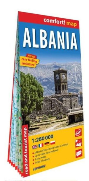 Comfort! map Albania 1:280 000 praca zbiorowa