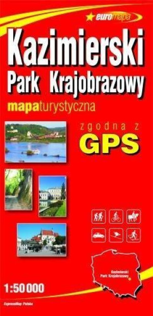 Euromapa Kazimierski Park Krajobrazowy 1:50 000 praca zbiorowa