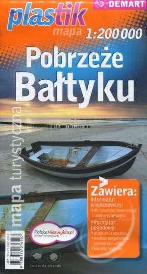 Pobrzeże Bałtyku PLASTIK mapa Praca zbiorowa