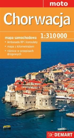 Chorwacja- mapa samochodowa Praca zbiorowa
