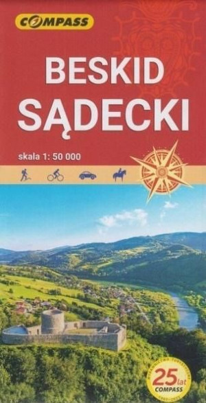 Mapa turystyczna - Beskid Sądecki 1:50 000 w.2021 praca zbiorowa