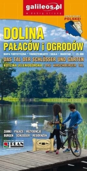 Mapa turystyczna - Dolina pałaców i ogrodów praca zbiorowa