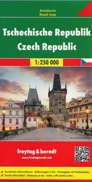 Mapa samochodowa - Czechy 1:250 000 praca zbiorowa