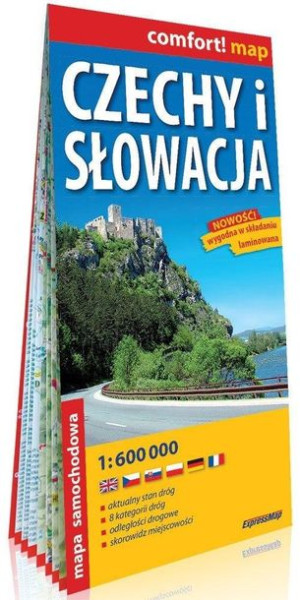 Comfort! map Czechy i Słowacja 1:600 000 mapa praca zbiorowa