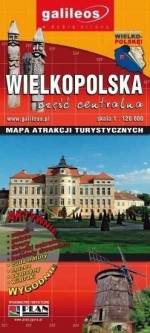 Mapa atrakcji tur. - Wielkopolska cz. centralna praca zbiorowa