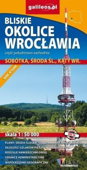 Mapa - Bliskie okolice Wrocławia cz. połud-zachod. praca zbiorowa