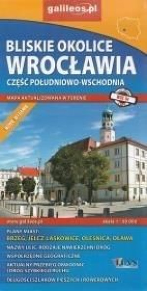 Mapa - Bliskie okolice Wrocławia cz. połud-wsch. peaca zbiorowa