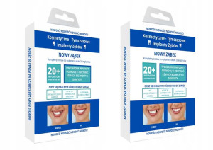 2x - Sztuczne Zęby Tymczasowe Kosmetyczne Implanty