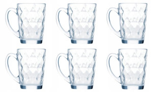 SZKLANKA KUBEK z uchem 6 x 320 ml DIAMOND LUMINARC