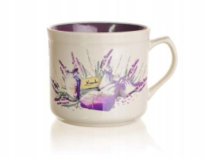 DUŻY pojemny CERAMICZNY KUBEK miska lawenda 630 ml
