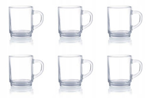 Filiżanka Szklanka 6 X 250 Ml Kubek Luminarc