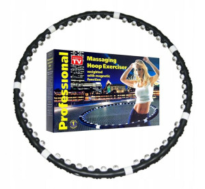 Hula hop z kulkami HULA HOP HULAHOP ODCHUDZAJĄCE 98 cm czarny