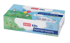 Farbki plakatowe 8 kolorów EASY