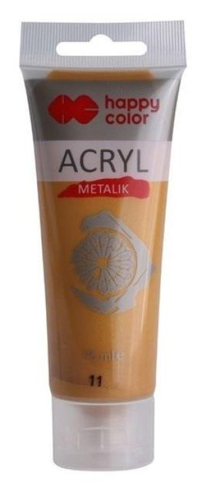 Farba akrylowa 75ml złota HAPPY COLOR