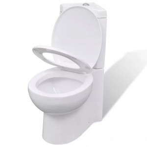 Toaleta Misa Wc Narożna Muszla Biała Miska +deska