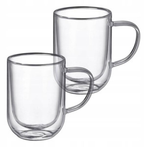 Filiżanka Kubek Szklanka Termiczna 2 X 400 Ml