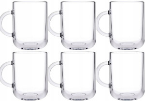 SZKLANKA KUBEK 6x 330 ml na kawę napoje PASABAHCE