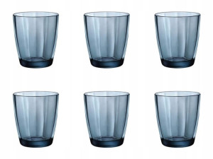 Zestaw Szklanki Bormioli Niebieskie 6 X 300 Ml