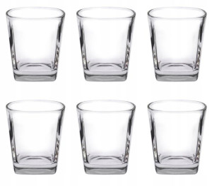 Zestaw Szklanki Niskie Na Napoje Whisky 6 X 250 Ml