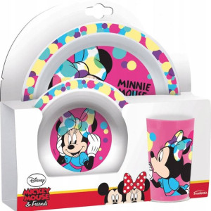 Zestaw Śniadaniowy Obiadowy Mickey Myszka Minnie