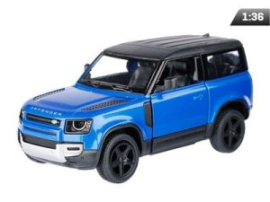 Auto Model 1:36, Kinsmart, Land Rover Defender, niebieski