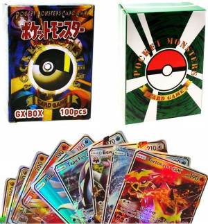 2w1 Zestaw Fana Pokemon 200 Szt Karty Vmax Monster + Gx Prezent Dla Dziecka