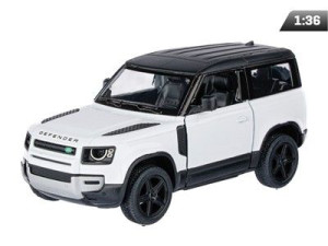 Auto Model 1:36, Kinsmart, Land Rover Defender, biały