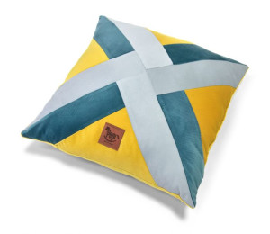 Pepi Poduszka Patchwork Wiatrak Ozdoba Do Pokoju Miękka Velvet