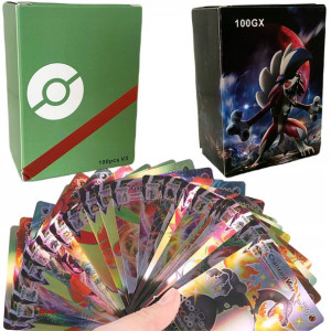 2w1 Zestaw Fana Pokemon 200 Szt Karty Vmax Box + Gx Prezent Dla Dziecka