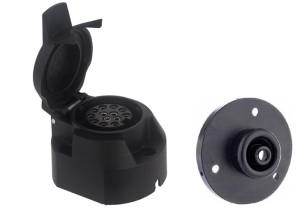 Gniazdo + podkładka 12V - 13 PIN złącze elektryczne