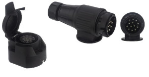 Gniazdo + wtyczka wkręcana 12V - 13 PIN