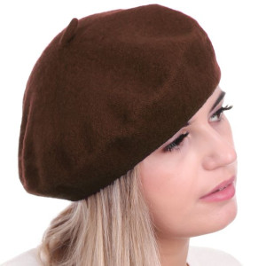 Beret z antenką w stylu francuskim damski