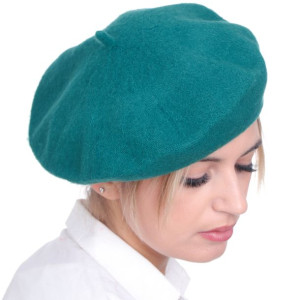 Beret z antenką w stylu francuskim damski