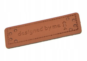 Metka naszywka designed by m ekoskóra 50x15 mm M42