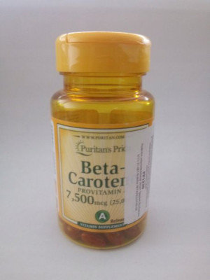 Puritans Beta-Carotene Karoten 25000IU Wit. A 100k