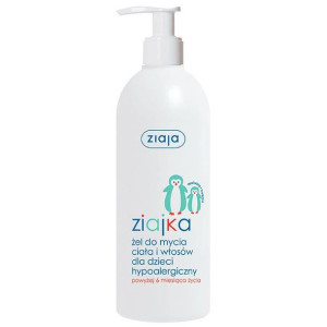 Ziajka żel hypoalergiczny do mycia ciała i włosów powyżej 6 miesiąca 400ml