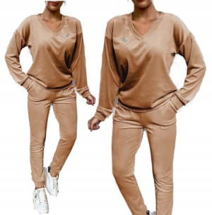 Dres welurowy karmelowy XL rozmiary S-XL